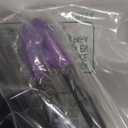 Chengu 2 Pcs Boar Bristles Double Sided Brush and Flat Iron Comb for Hair Straightening and Styling Knotty Unkempt Hair (Black, Purple)