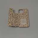 iCoverCase Compatible with iPhone 13 Pro Max Phone Case with Card Holder, Wallet Case for Women Men RFID Blocking PU Leather Protective Case 6.7 Inch (Beige Leopard)