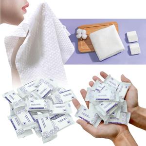 30 Pcs Disposable Washcloths for Travel Compressed Towels Cotton Thick Portable Reusable Face Towel Tablets Outdoor Camping Hiking Sports Beauty Salon Cleaning Travel Kit for Hotel 11.8 x 9.5 inches