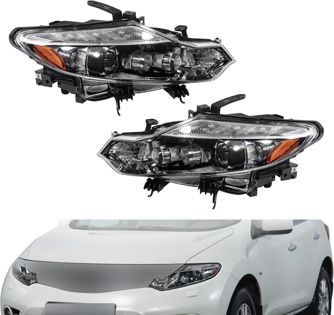 Headlights for Left and Right Replacement for Nissan Murano 2009-2014