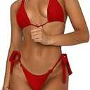 Red Bikini Set Size Large