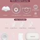 Momcozy M5 Smart APP Controlled Wearable Breast Pump, Hands-Free Wireless Electric Pump, 3 Modes 9 Suction Levels, BPA-Free, Portable Lightweight, 24mm Flange, 2-Pack Cozy Red