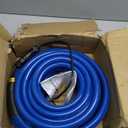 50FT Heated Water Hose for RV,Heated Drinking Water Hose with Thermostat,Lead and BPA Free,1/2" Inner Diameter,Temperatures Down to -40F Self-Regulating,Blue Appearance Auto Accessory