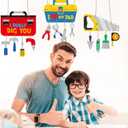 Cinrobiye 24 Set Fathers Day Craft Kits Fathers Day DIY Hanging Ornament Crafts Making Crafting Tool Box Sign Art Kit Gifts for Dad Home School Classroom Activities Party Favors Supplies Decor