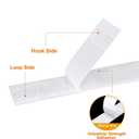 Zhaman 1 Inch x 29.5 Ft Sticky Back Strips, Heavy Duty Self Adhesive Mounting Tapes with Strong Industrial Strength, Classroom Must Have Teacher Supplies for Handmade Craft Art and Couch