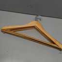 Wooden Hangers 10 Pack,Heavy Duty Wood Coat Hangers,with 360-degree Hook，Smooth Finish Wooden Clothes Hangers with Non Slip Pants Bar, Sturdy Clothes Hangers for Shirts,Suit,Natural