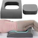 HOMBYS Refillable BBL Pillow After Surgery for Sleeping,High Density Foam Butt Pillow,Brazilian Butt Lift Pillow Post Surgery Recovery for Sleeping,BBL Chair with Hole,Multipurpose Floor Cushion,25x21