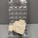 WIKDAY Plastic Egg Cartons 60 Pack 12 Count Cheap Bulk Clear Dozen Reusable Empty Egg Containers for Chicken Eggs Storage with Date Tracking Stickers Egg Care Instructions, Medium to Large