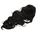 Heat Resistant Long Black Curly Wig Middle Part Synthetic Costume Wig for Adults Comfortable Natural Looking Hair for Halloween Cosplay Party Dress-up