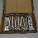 5 Inch Roofing Gutter Hangers, Quick Screw Hidden Gutter Support Brackets for Repairing Sagging 5 Inch K-Type Aluminum Gutters, Gutter Clips Comes with 1/4Hex Drill Bit, 10 Pack