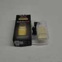 METALFX Double Foil Shaver, Handheld Electric Razor for Travel, Portable Cordless Close Face Shaver for Head, Beard, & Neck (Gold)