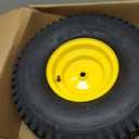 AR-PRO 20x8.00-8 Rear Tire and Wheel Assembly, 4-Ply Tubeless Turf Tire with 3/4" Borehole, 3.5" Offset Hub, 3/16" Keyway Compatible with John Deere Riding Lawn Mowers & Garden Tractors