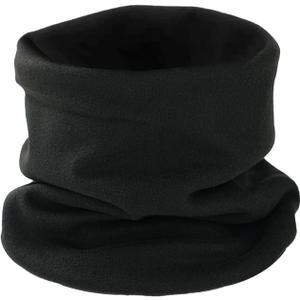 2 x SHEVERCH Winter Warm Neck Warmer Gaiter Face Mask Men Women | Face Cover Scarf, Ski, Cycling, Hiking, Cold Weather (Black)