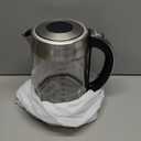 TOPZEE 1.7L Glass Electric Kettle for Coffee & Tea, Hot Water Boiler with 6 Preset Temperatures, Keep Warm and Memory Function, Auto Shut-off & Dry Boil Protection, BPA Free, Rapid Boil, 1500W, Silver