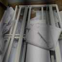 VBABY Foldable Baby Changing Table with Wheels, Certified Diaper Changing Station with Storage Drawers, 3 in 1 Portable Compact Diaper Table for Nursery, White