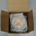 Tioncy 4 Pcs Large Body Powder Puff and Container Extra Large Body Powder Puff Dish Soft Washable Reusable Fluffy Makeup Sponge Wet Dry(Simple,Clear and Amber)