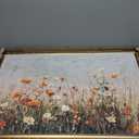 ARPEOTCY Large Vintage Gold Framed Floral Wall Art, Elegant Wildflower, 36"L x 24"W