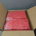 REWOMC 6 Pack Round Tablecloths - 120 Inch, Red Polyester Table Cover for Round Table, Stain and Wrinkle Resistant Washable Fabric Tablecloth, Polyester Tablecloth for Wedding Banquet Parties