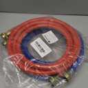 10FT Rubber Washing Machine Hoses Burst Proof 2 Pack For Hot and Cold Water 3/4" NPT Connection Water Supply Lines by Cenipar Fit for ALL Washing Machine