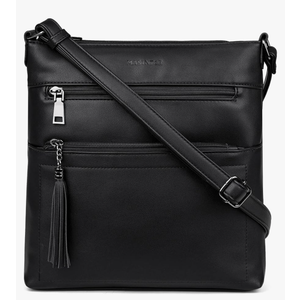 MASINTOR Crossbody Purses for Women, Multi Pocket Casual Crossbody Bag, Adjustable Strap Shoulder Bag with Tassel