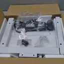 Computer Tower Stand with Charge Station and USB Charging Port - Height Adjustable PC Tower Stand, Under Desk CPU Holder Cart with Locking Caster Wheels for Fits Most PC (17.32", White)