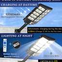 JAYNLT Y-5200W Solar Street Lights Outdoor,Commercial Parking Lot Lights Dusk to Dawn, Waterproof Solar Security Flood Lights with Motion Sensor and Remote for Yard, Garage, Driveway