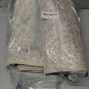 jinchan Lima Hallway Runner Rug 2x8 Washable - Vintage Floral Non Slip Low-Pile Soft Ultra-Thin Faux Wool Kitchen Rug Distressed Carpet Runner for Farmhouse Bedroom Laundry (2x8ft, Grey)