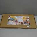 Acrylic Sticker Display Stand with Curved Pockets for Big 4'' Stickers- Brochure Holder with Customizable Space - On the Go Display Stands for Vendor Events - Ideal for Small Business Vendors (Medium)