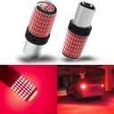 1157 LED Bulbs Red, Brake Stop Light Super Bright 3000 Lumens Error Free Canbus, BAY15D 7528 2057 2357 Automotive Led Tail Rear Light Bulb for Car RV Truck 144SMD (2PCS)