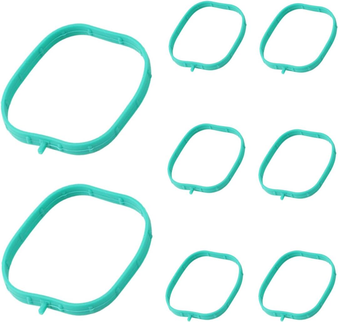 Engine Intake Manifold Gasket Runner Seals Compatible with Chevy GMC Cadillac Vehicles for 2014-Newer LT Based Engines 5.3L 6.2L LT1 LT2 L83 L86 L84 L87 L82 L8B Replace# 12626354 (8Pcs)