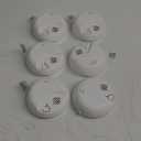 First Alert SMICO100-AC Interconnect Hardwire Combination Smoke & Carbon Monoxide Alarm with Battery Backup, 6-Pack