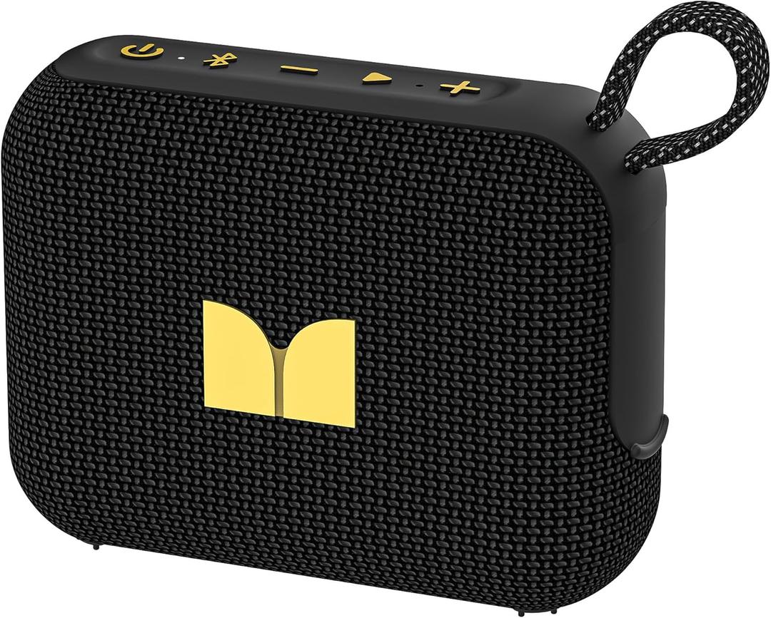 Monster Portable Bluetooth Speaker, IPX7 Waterproof, Bluetooth 6.0, 20H Playtime,True Wireless Speaker, Powerful Stereo Sound, Speaker for Home, Outdoors and Travel