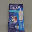 Ontel Miracle Smile Water Flosser for Teeth&Gum Health, Unique H-Shaped Flossing Head&4 Water Jets, Cordless Water Flosser Features 360 Cleaning&3 Pressure Modes, USB Rechargeable Dental Floss, White