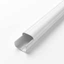 3" W x 39.3'' L Straight Duct Line Cover Set Parts PVC Accessory for Decorative for Ductless Mini Split, Central AC and Heat Pumps (3" x 3.28Ft)
