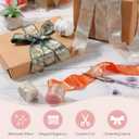 Suncalla 30 Yards Shimmery Chiffon Silk Ribbons for Xmas Tree Decoration Wedding Decor Invitations Bridal Flower Bouquets Gift Wrapping DIY Crafts(Multicolor)