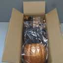 Giegxin 2 Pack Halloween Table Centerpieces Decorations 14'' x 10'' Artificial Flowers Pumpkin with Berries Jack O Lantern Tabletop for Home Kitchen Indoor Outdoor Haunted Party Holiday