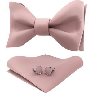 Adam Young Mens Viscose Vest With Bowtie Jacquard Solid Plain Striped Waistcoat Jacket Cufflinks Wedding Business