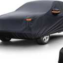 X AUTOHAUX Car Cover for Hyundai Tucson 210D-PU Outdoor Full Car Cover All Weather with Door Zipper for Waterproof Windproof Sun Rain Snow Protection