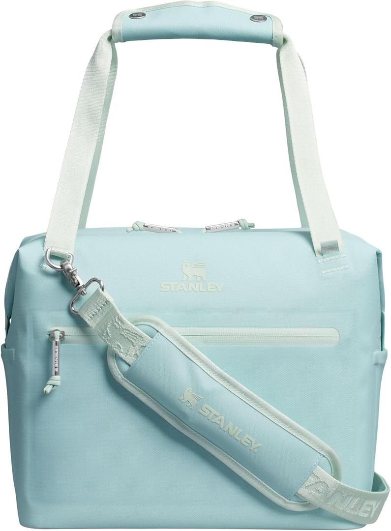 Stanley All Day Julienne Soft Cooler Bag and Lunch Box | Insulated Travel Bag with Zipper | BPA-Free (Seafoam)