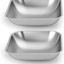 oneisall Stainless Steel Bowls for oneisall 5L Automatic Double Bowl Cat Feeder and 5L WiFi Automatic Double Bowl Cat Feeder (Pack of 2)