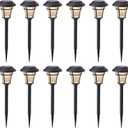 Maggift Solar Lights Outdoor, 12 Pack 3000K Waterproof Auto On/Off Solar Pathway Lights for Your Garden, Landscape, Path, Yard, Patio, Driveway,Walkway Decor