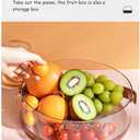 Round Plastic Divided Serving Tray with Lid and Handle Snack Box Container, Snackle Box Container, Veggie tray, Fruit tray Snack tray, Travel Snack Container, Candy Organizer for Daily Use & Events