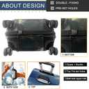 Luggage Covers For Suitcase Tsa Approved,Suitcase Cover Protector Fit 22-24 Inch,Washable Elastic Stretchy Anti-scratch Luggage Sleeve (FLYDOG)