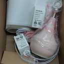 Table Lamp 18.63 Ceramic Lamp Classic Beside Lamps Nightstand Lamp Modern Bedside Lamp for Living Room, Bedroom & Office Rocker Switch, 
Pink-LED Bulbs Included