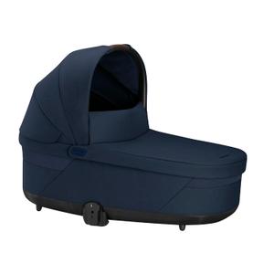 Cybex Balios Cot S Lux Baby Bassinet - Integrated Easy-Carry Handle, Sun Canopy & Spacious, Cozy Interior, Compatible with Cybex Balios S Lux Stroller, Ocean Blue