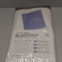 100% Blackout Shield Linen Blackout Curtains for Bedroom 96 Inches Long, Back Tab/Rod Pocket Living Room Drapes, Thermal Insulated Blackout Curtains 2 Panels Set, 50" W x 96" L,Cream