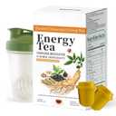 Energy Tea Immune Booster Ginseng - Ginseng Oolong Tea with Sports Water Bottle, Kidney Tea for Women & Men (1 Box)