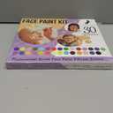 Face Paint Kit for Kids 30 Vibrant Washable Colors, Non-Toxic & Stain-Free, Paints 60+ Faces, Includes Glitter, Brushes & Stencils Perfect for Birthdays, Halloween & Parties