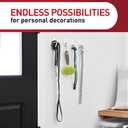 Command Medium Designer Hooks, 9 Hooks and 12 Strips, Damage-Free Hanging Wall Hook with Adhesive Strips, No Tools Great for Hanging, Organization and Storage, Holds up to 3 lb