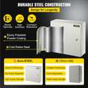 VEVOR NEMA Steel Enclosure, 16 x 16 x 6'' NEMA 4X Steel Electrical Box, IP66 Waterproof & Dustproof, Outdoor/Indoor Electrical Junction Box, with Mounting Plate